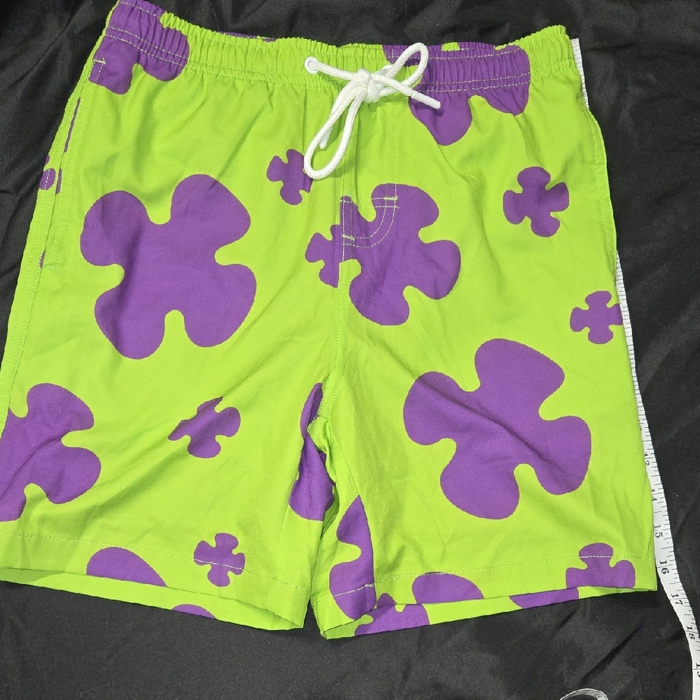 Anker Green and Purple Patterned Shorts